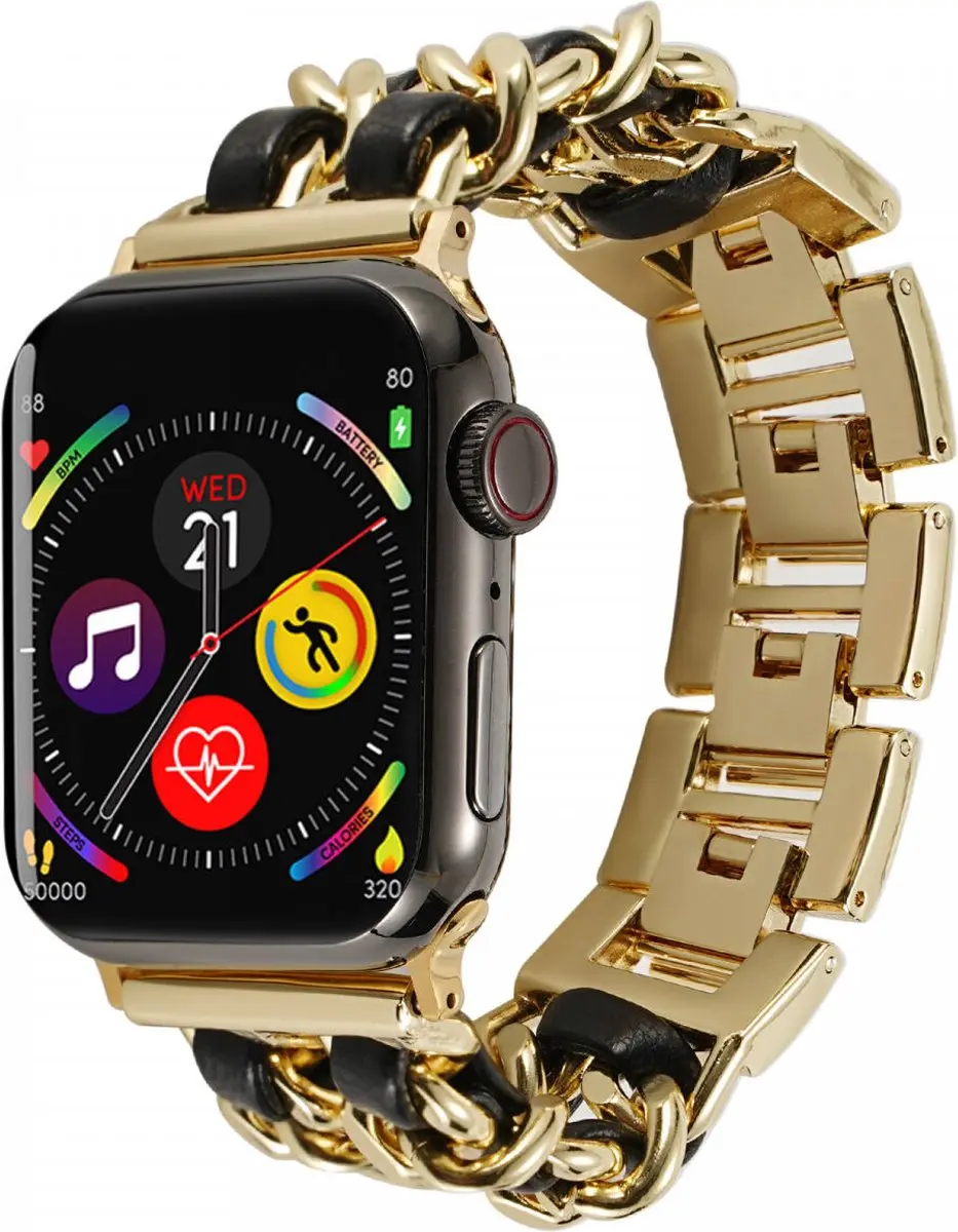 Selected Gevlochten RVS Bandje Apple Watch 42mm/41mm