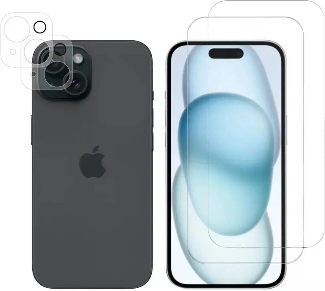 Selected by GSMpunt iPhone 15 Plus Scherm- & Lensbeschermer - 4 Stuks