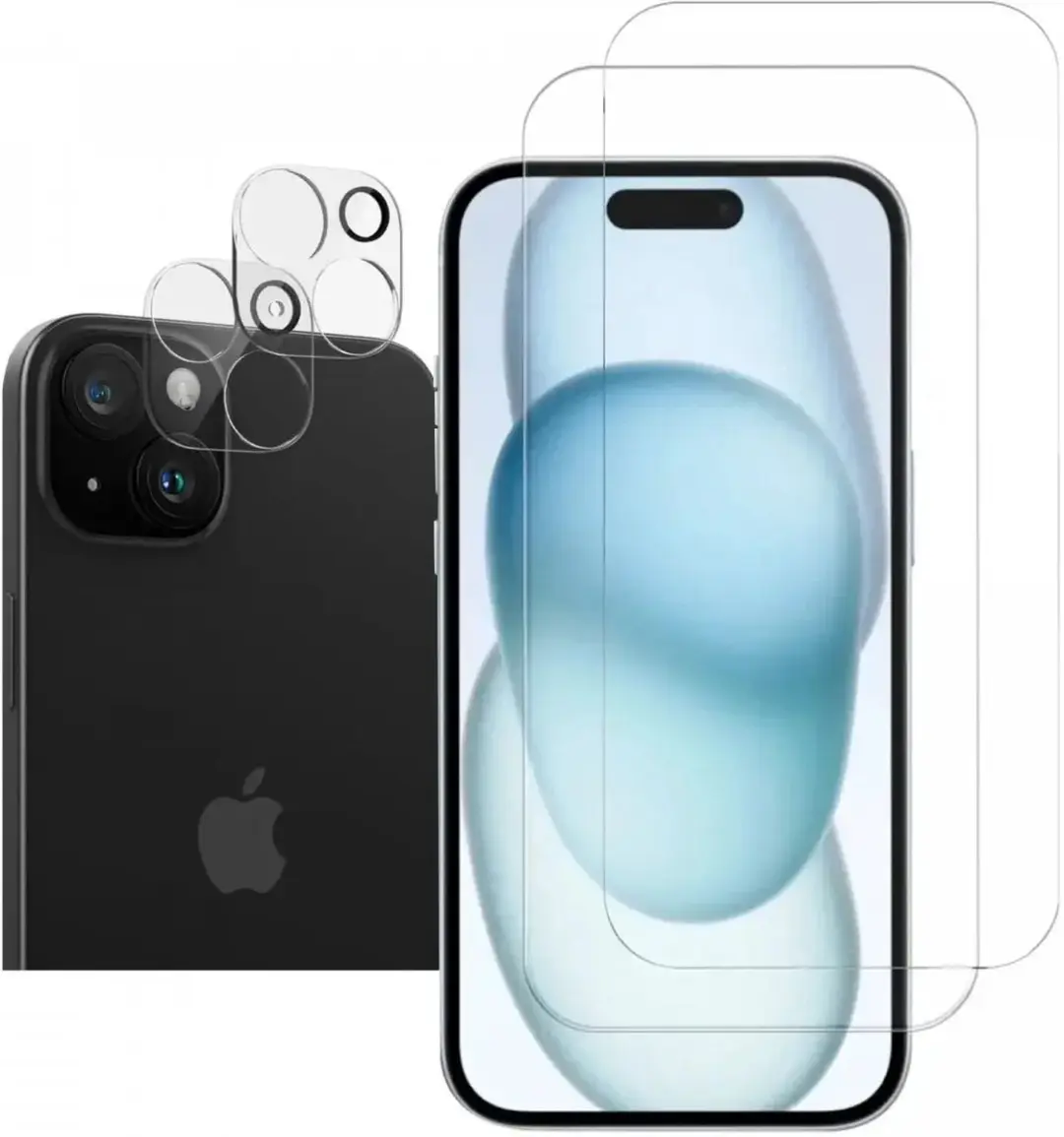 Selected by GSMpunt iPhone 15 Plus Scherm- & Lensbeschermer - 4 Stuks