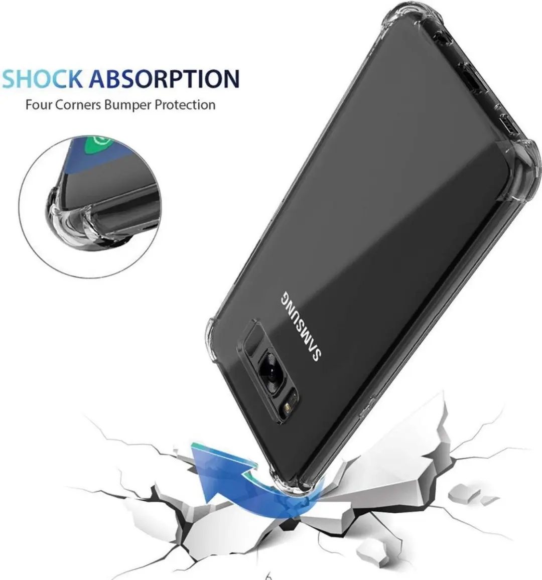 Selected Hoesje Schokbestendig Transparant Samsung Galaxy S8