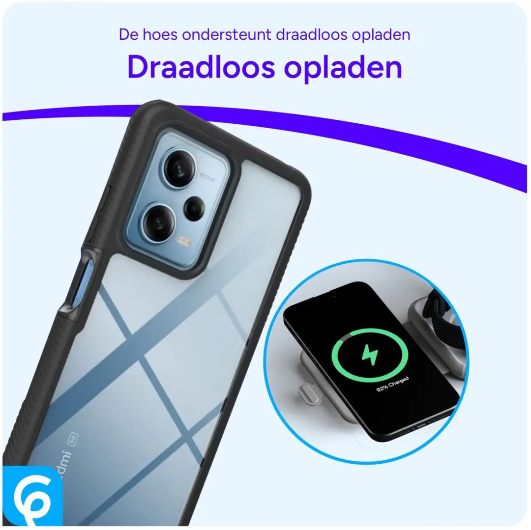 Selected Hoesje Xiaomi Redmi Note 12 Pro 5G/Poco X5 Pro - Full Protect - Zwart