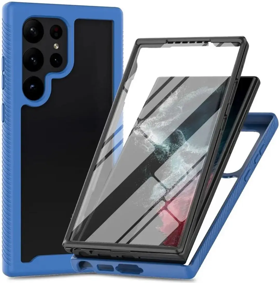 Selected Hoesje Samsung Galaxy S24 Ultra Blauw - Schokbestendig