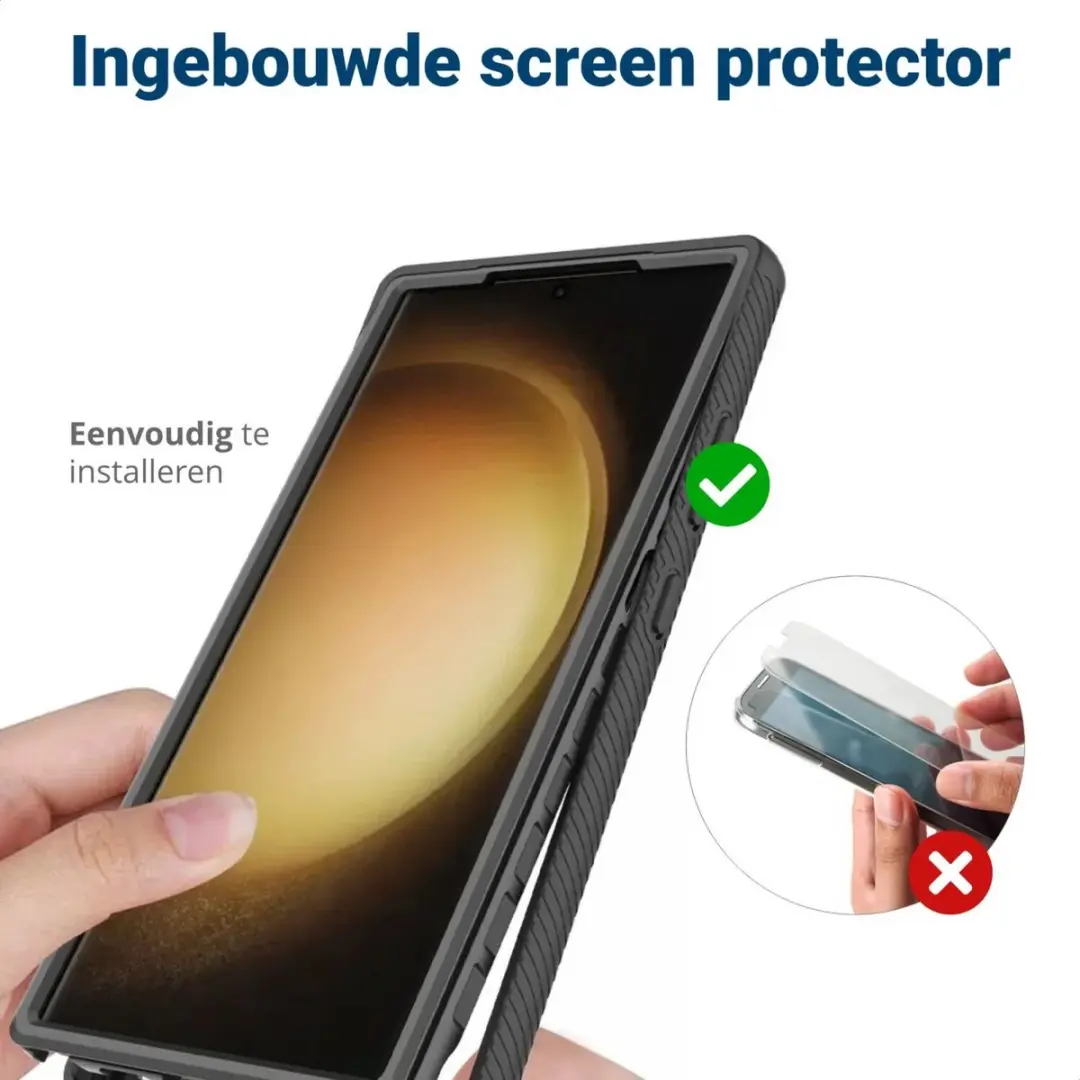 Selected Hoesje Samsung Galaxy S24 Ultra Blauw - Schokbestendig