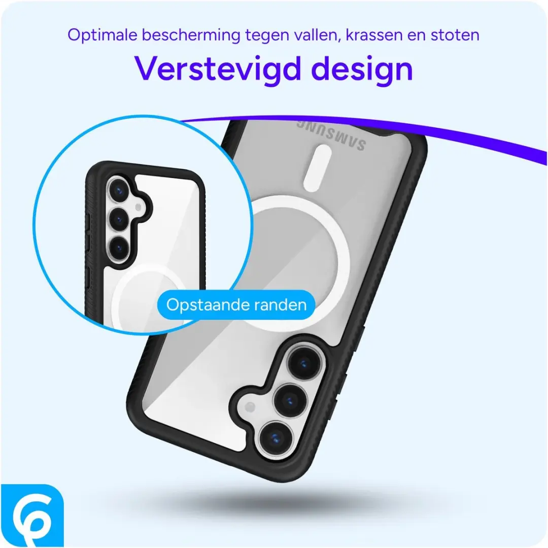 Selected Hoesje Samsung Galaxy S25 - MagSafe & Qi2 - Schokbestendig - Zwart