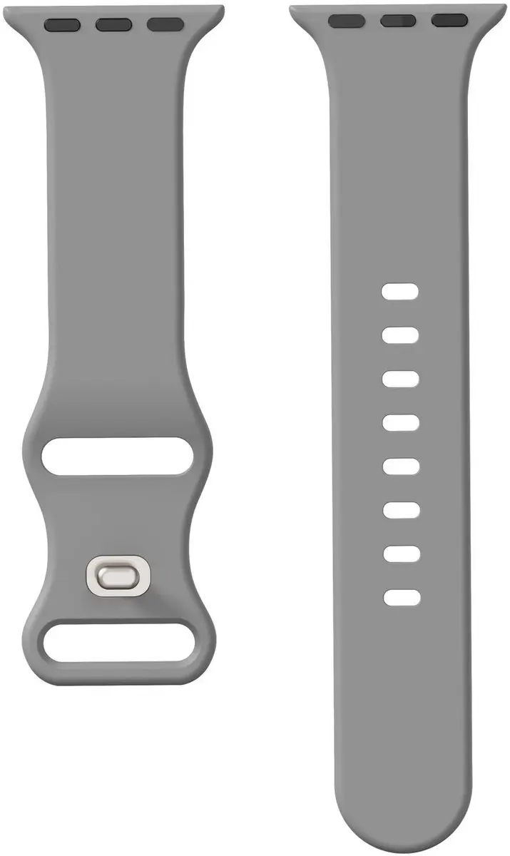 Selected SBG Siliconen Horlogeband Apple Watch 44mm - Grijs