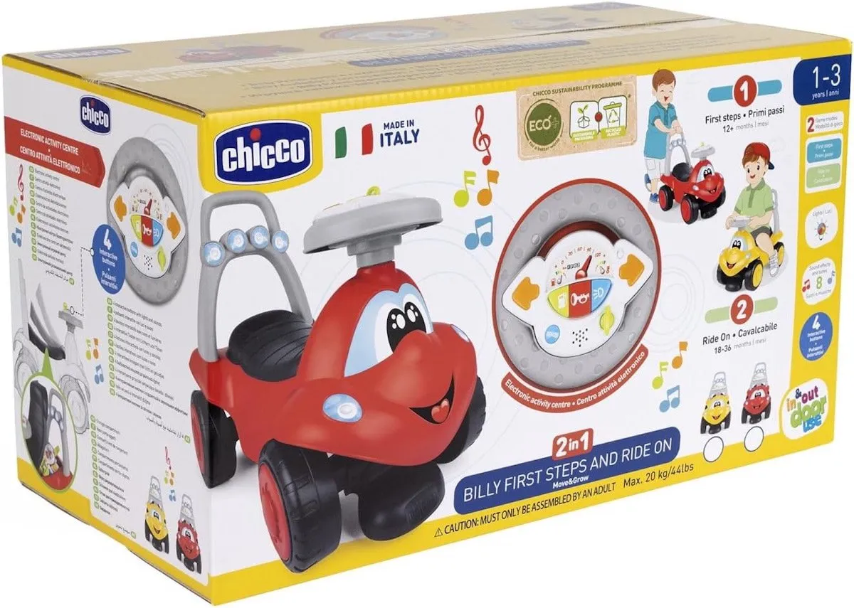 Chicco ECO+ Billy Geel Loopauto - 2x AA