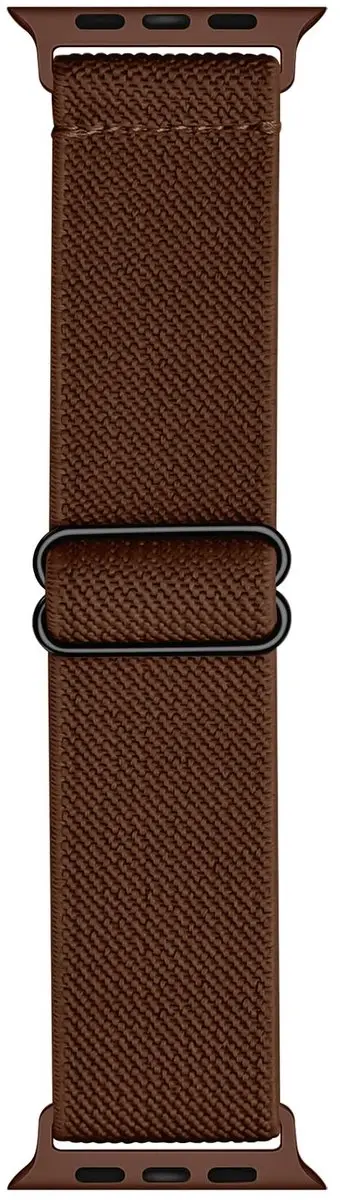 Selected SBG Nylon Horlogebandje Apple Watch - Bruin - 42/44/45/46/49mm
