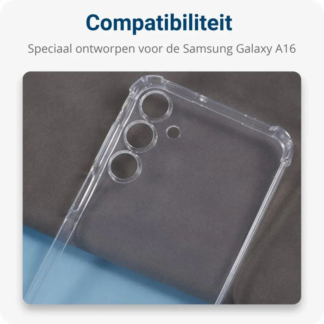 Selected Schokbestendig Hoesje Samsung Galaxy A16 - Transparant