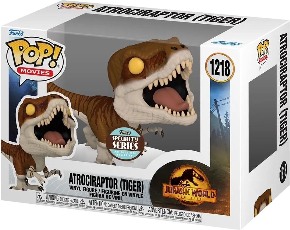 Funko Pop! Atrociraptor (Tiger) - Jurassic World 3 - Veelkleurig