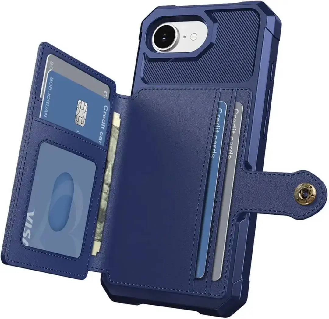 Selected Portemonnee Hoesje iPhone 16/17 - Blauw - afbeelding 6 van 6