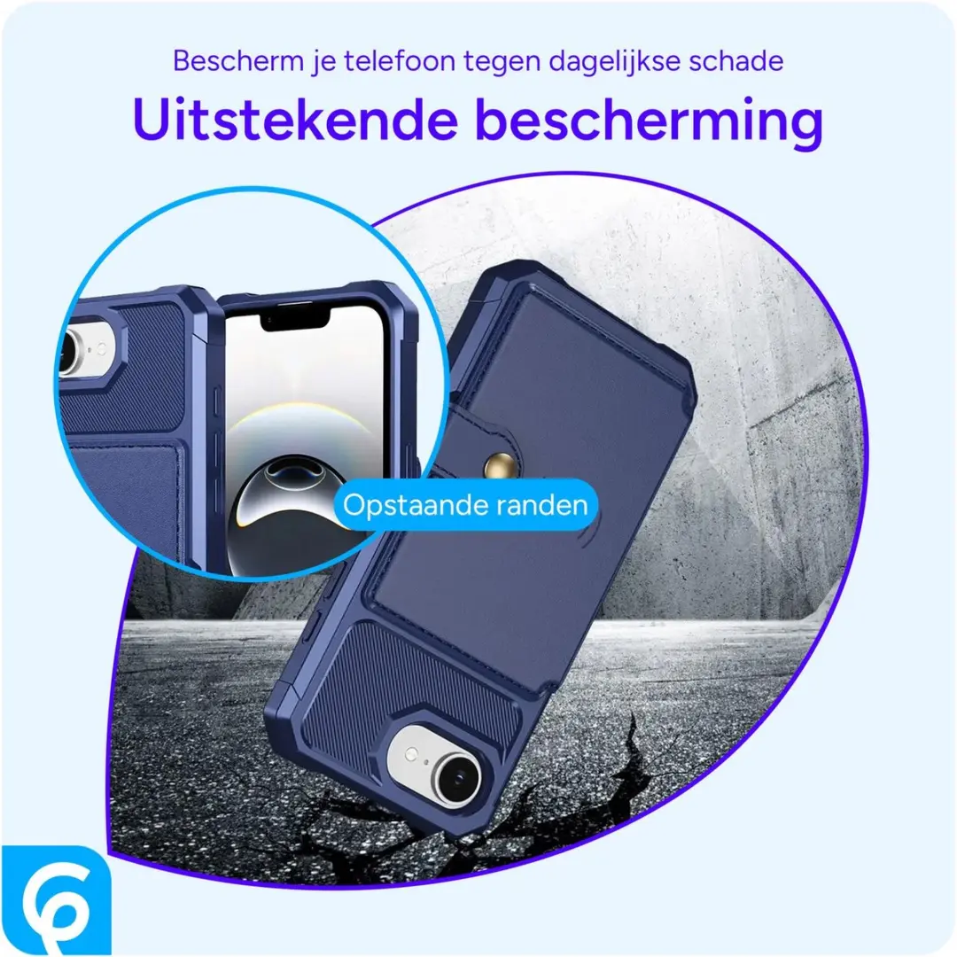 Selected Portemonnee Hoesje iPhone 16/17 - Blauw