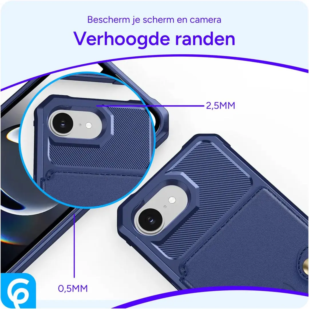 Selected Portemonnee Hoesje iPhone 16/17 - Blauw