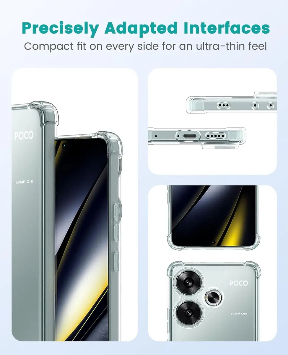 Selected Transparant Hoesje Xiaomi Poco F6 - Schokbestendig