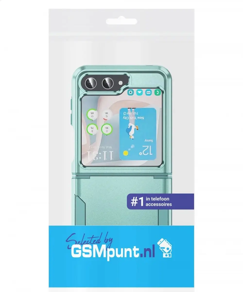 Selected Armor Back Cover Groen - Samsung Galaxy Z Flip 5 - afbeelding 6 van 6