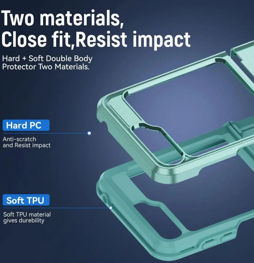Selected Armor Back Cover Groen - Samsung Galaxy Z Flip 5