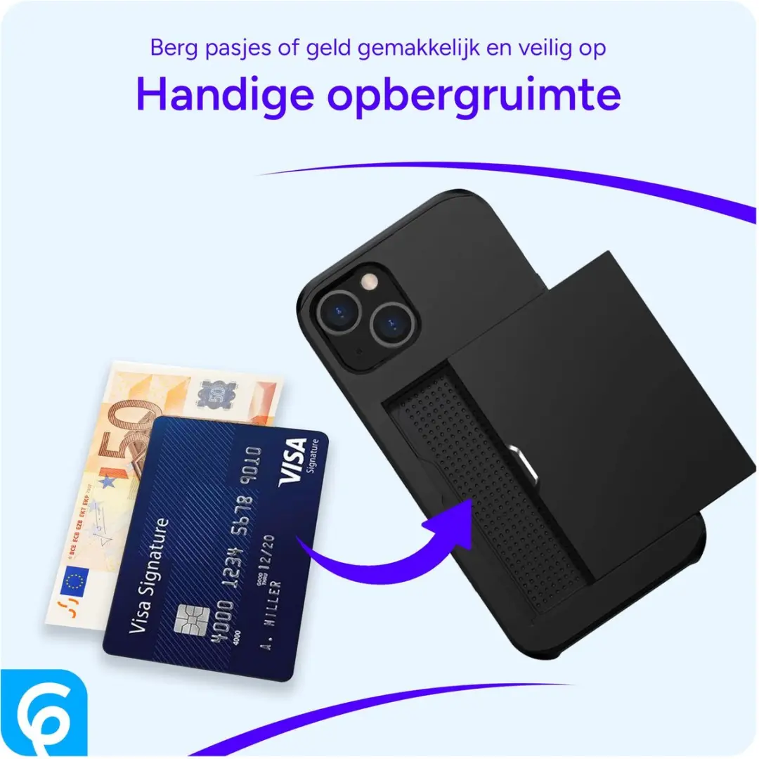 Selected Hoesje Samsung Galaxy S26 - Kaarthouder 2 Stuks - Zwart