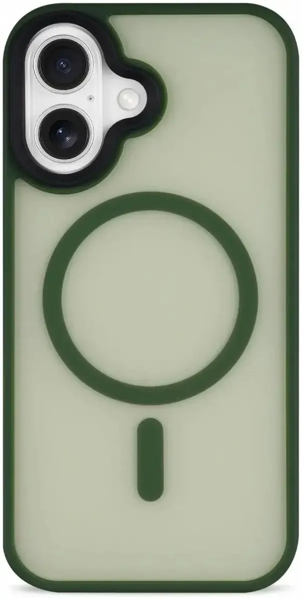Selected by GSMpunt.nl iPhone 16 Plus Hoesje - Matte Groen - MagSafe