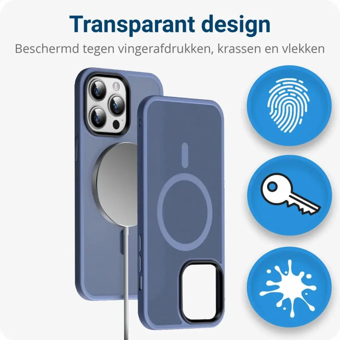 Selected Hoesje iPhone 14 Pro MagSafe - Blauw