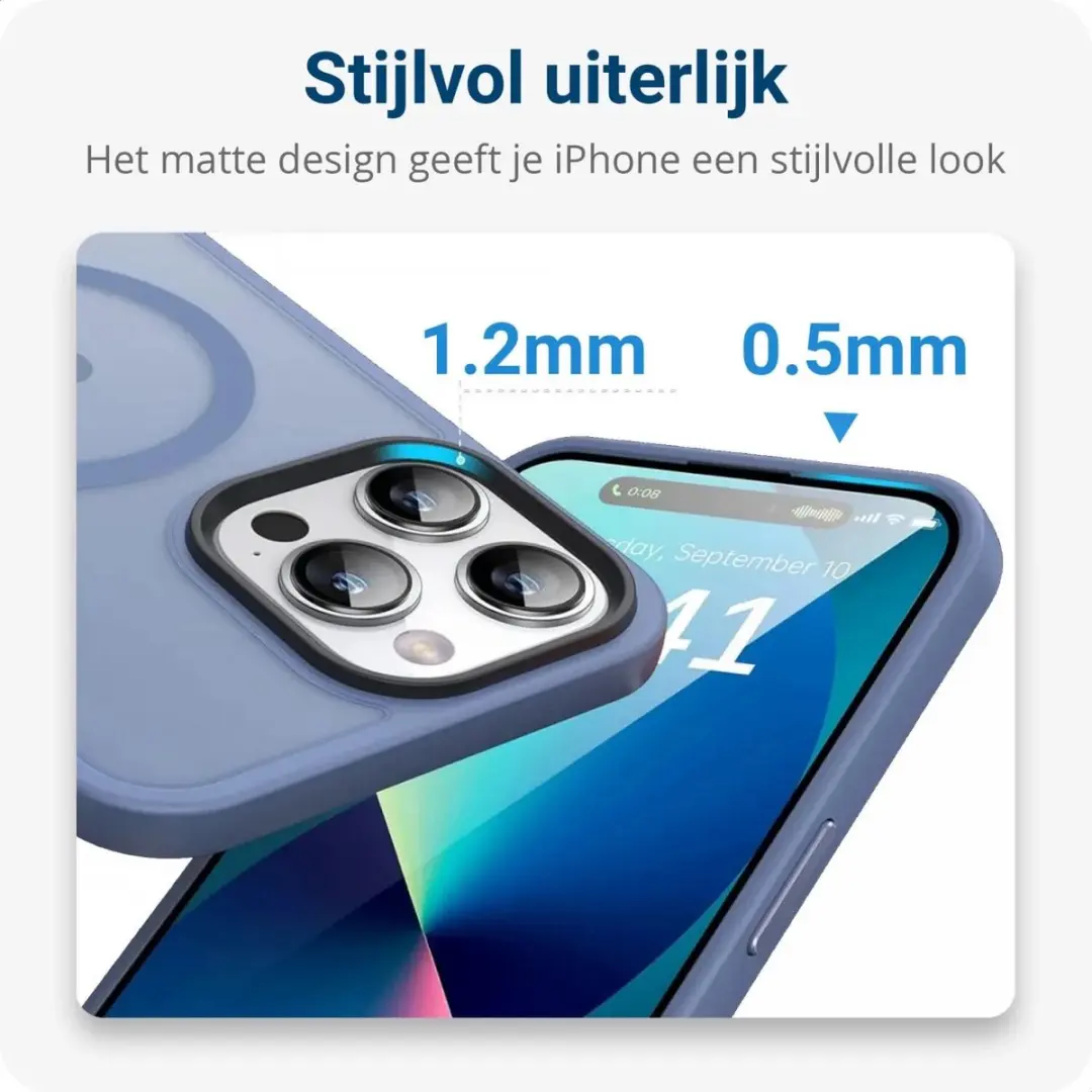 Selected Hoesje iPhone 14 Pro MagSafe - Blauw