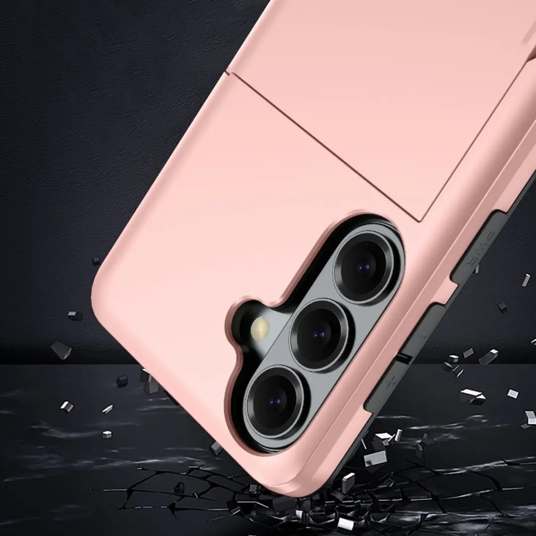 Selected Hoesje Samsung Galaxy A57 - Groen - Kaarthouder 2 Pasjes