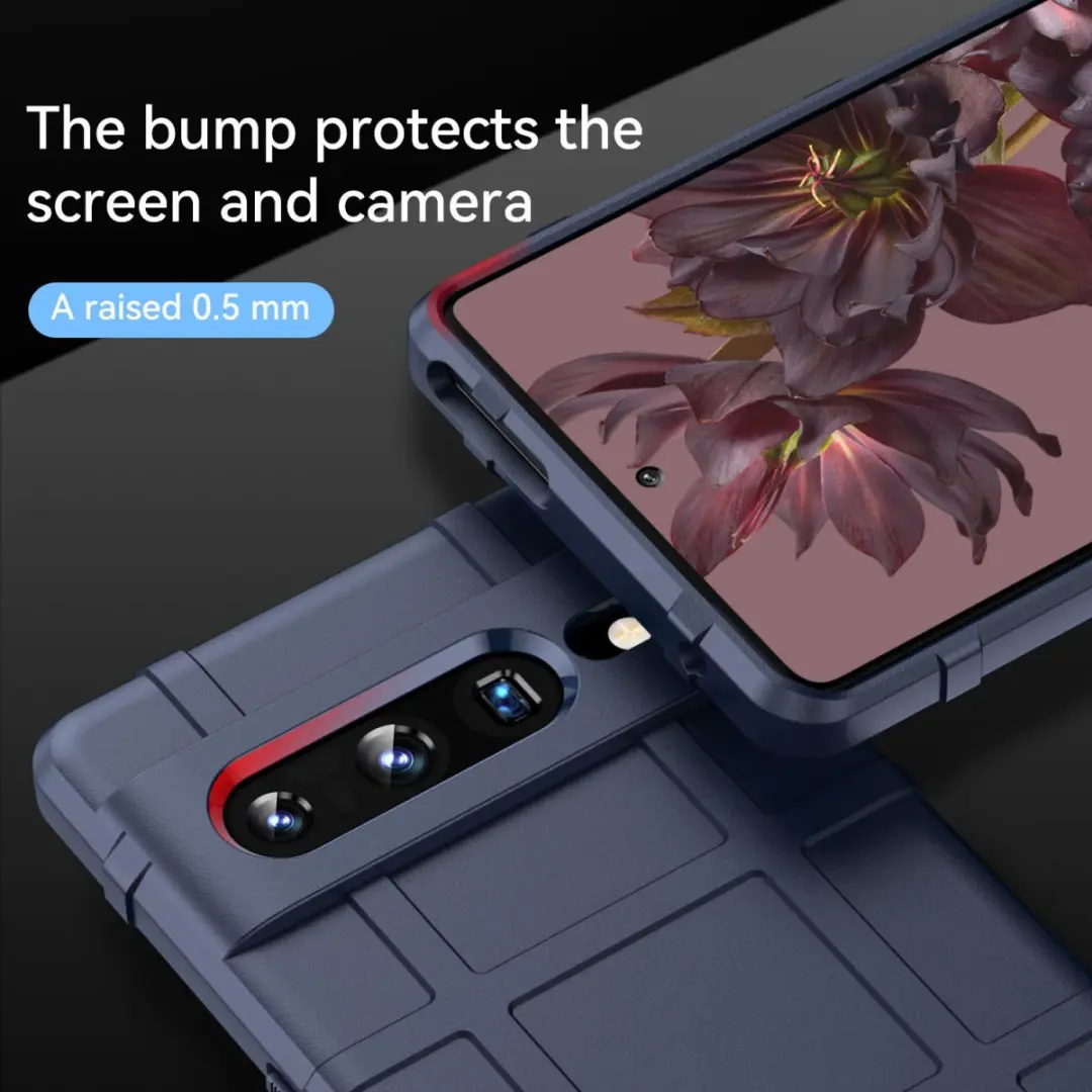 Selected Rugged Shield Hoesje Google Pixel 7 Pro - Blauw