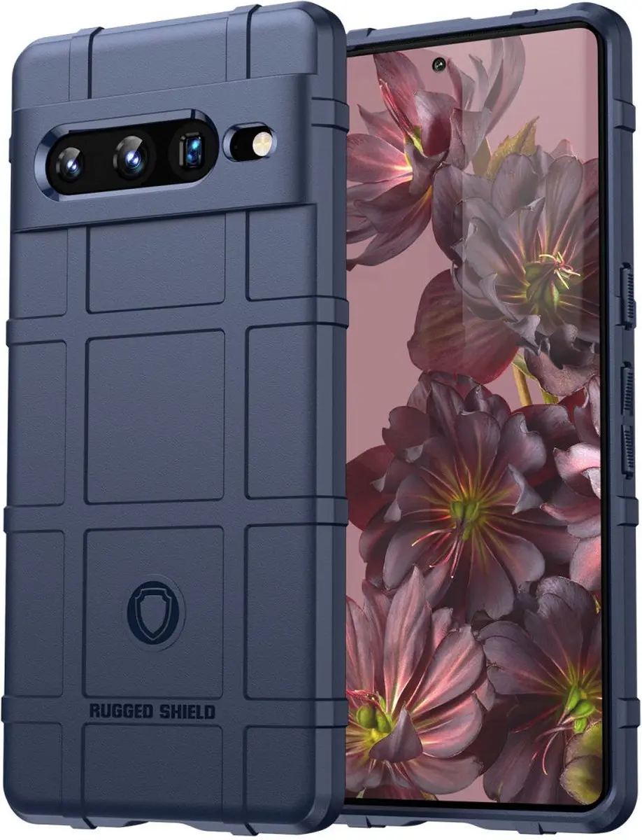 Selected Rugged Shield Hoesje Google Pixel 7 Pro - Blauw