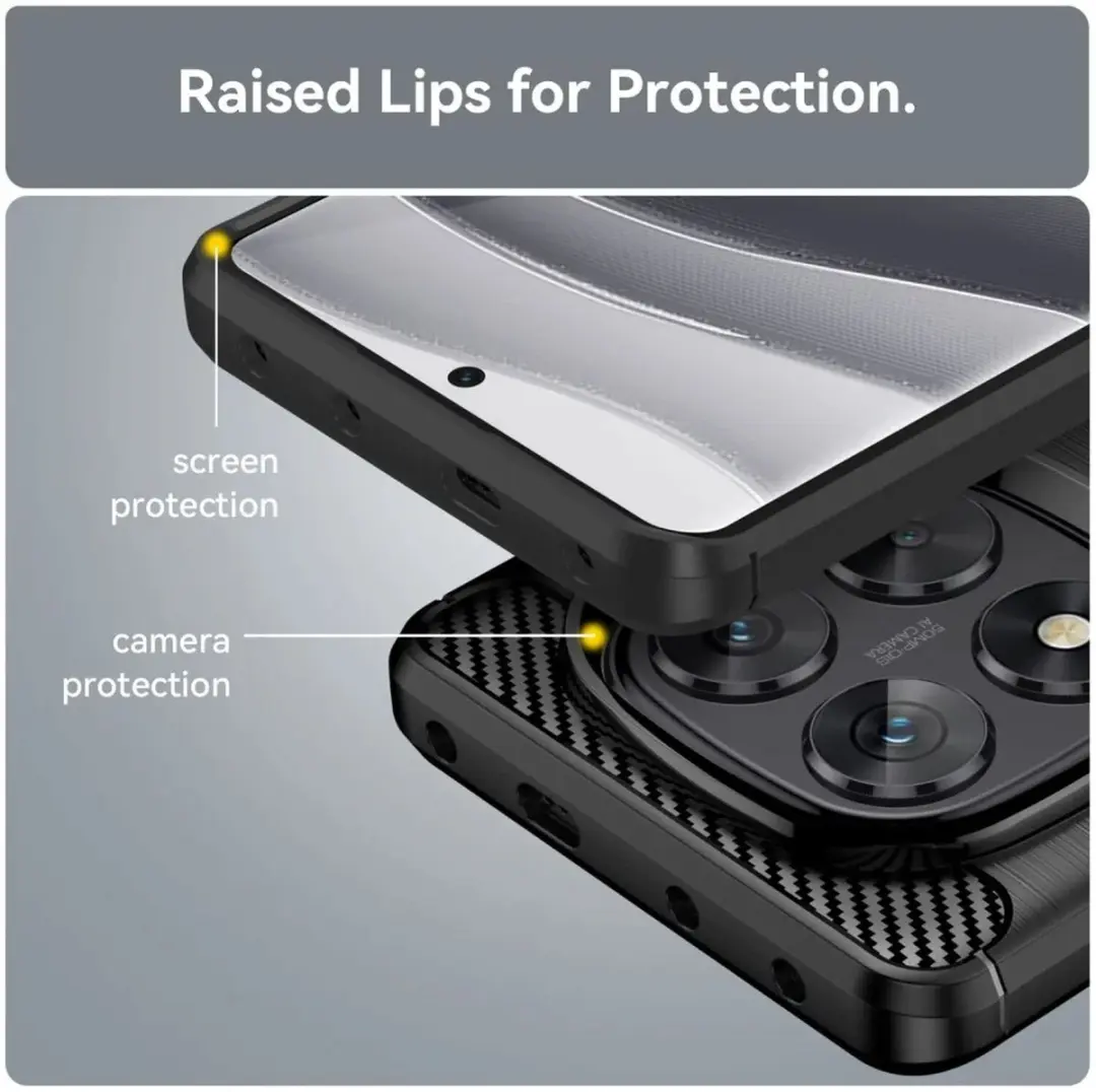 Selected TPU Hoesje Xiaomi Poco X7/Redmi Note 14 Pro 5G - Zwart
