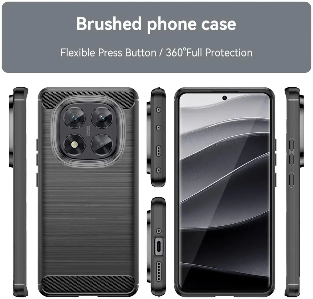 Selected TPU Hoesje Xiaomi Poco X7/Redmi Note 14 Pro 5G - Zwart