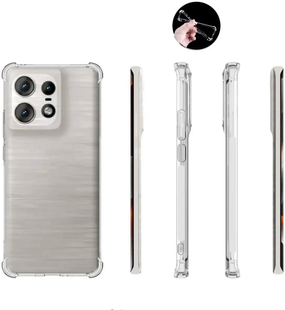 Selected Transparant Hoesje Motorola Edge 50 Pro - Schokbestendig - afbeelding 6 van 6