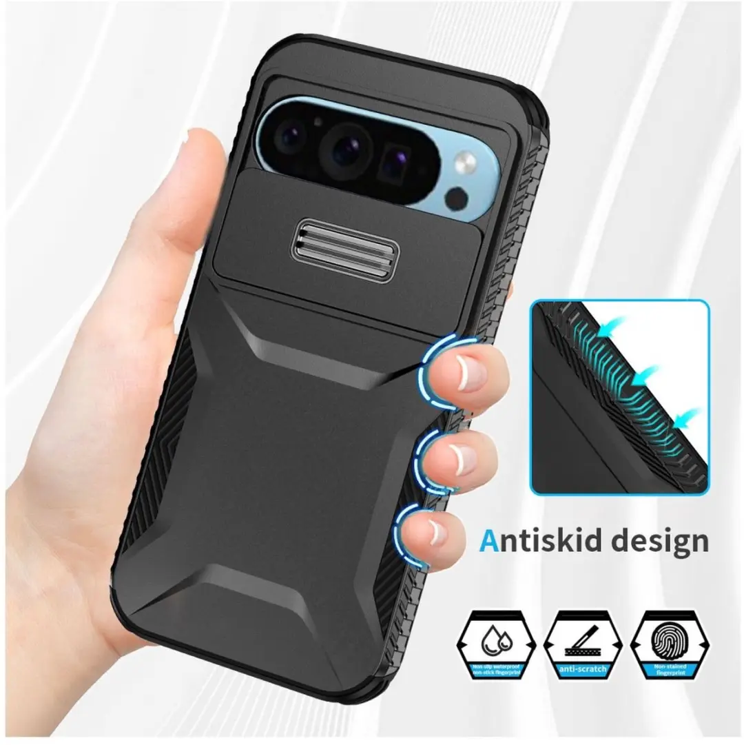 Selected by GSMpunt.nl Pixel 10 Pro Hoesje - Camera Slider - Zwart