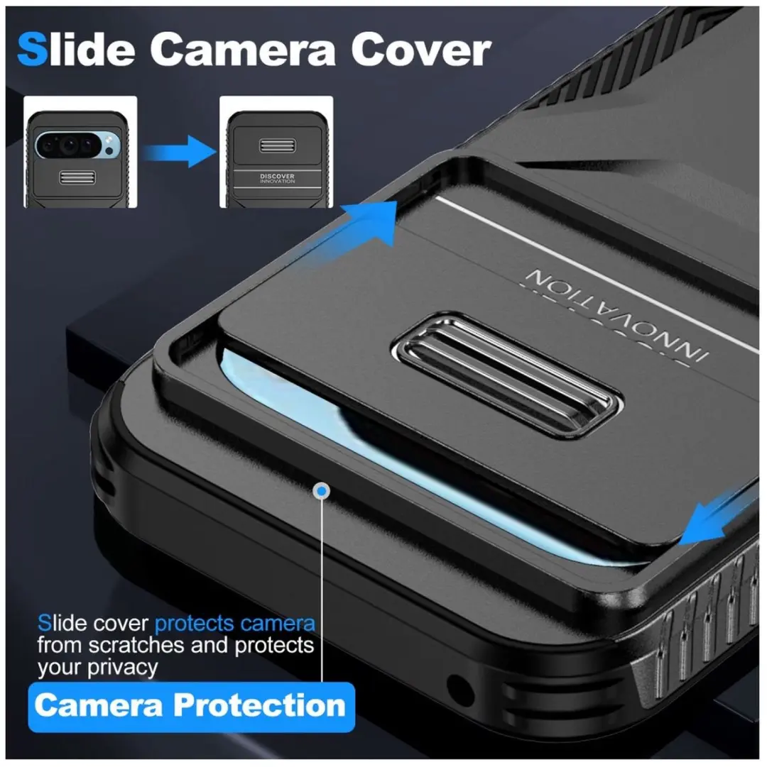 Selected by GSMpunt.nl Pixel 10 Pro Hoesje - Camera Slider - Zwart