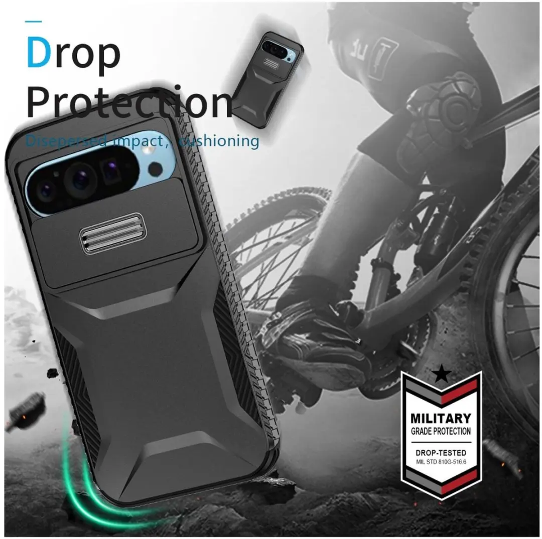 Selected by GSMpunt.nl Pixel 10 Pro Hoesje - Camera Slider - Zwart