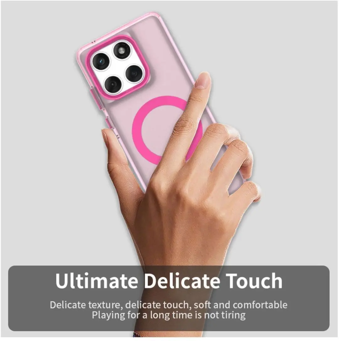 Selected MagSafe Backcover Motorola Edge 60 Fusion - Roze & Transparant