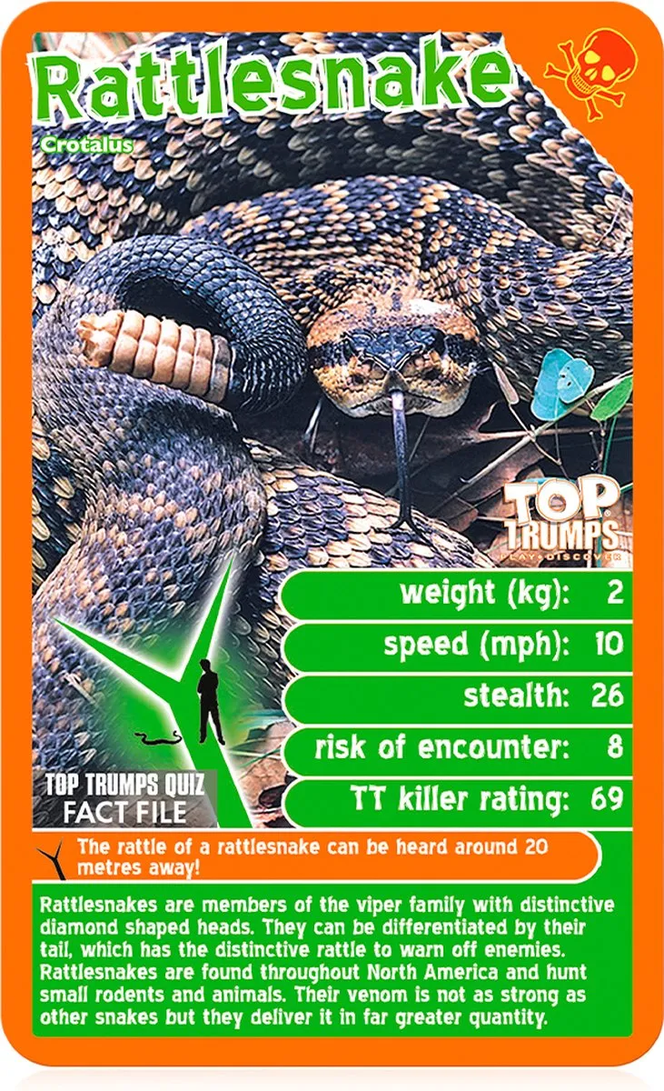 Winning Moves Predators Top Trumps Kaartspel - 2-6 Spelers