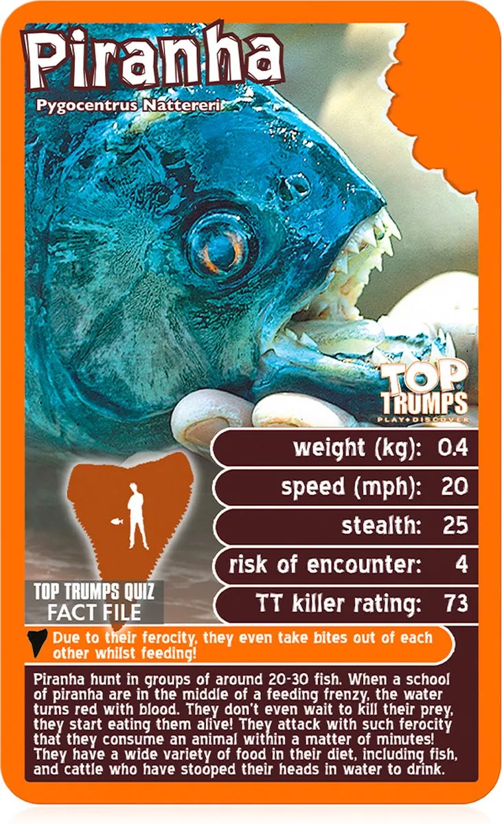 Winning Moves Predators Top Trumps Kaartspel - 2-6 Spelers