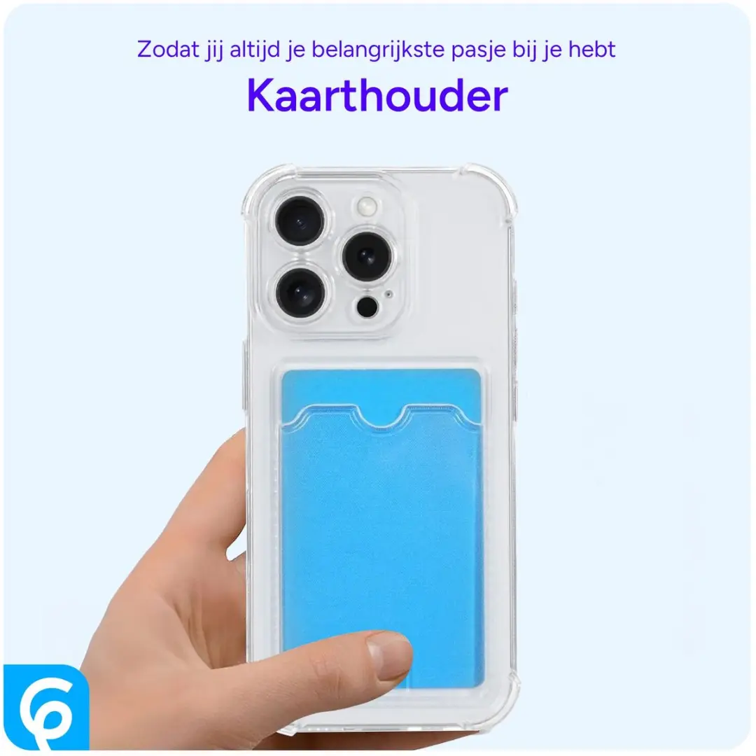 Selected Transparant Hoesje iPhone 16 Pro - Pasjeshouder