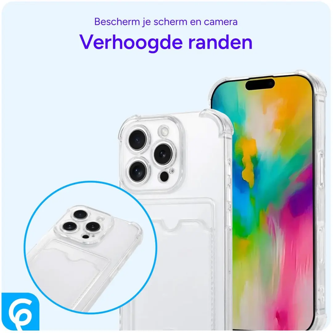 Selected Transparant Hoesje iPhone 16 Pro - Pasjeshouder