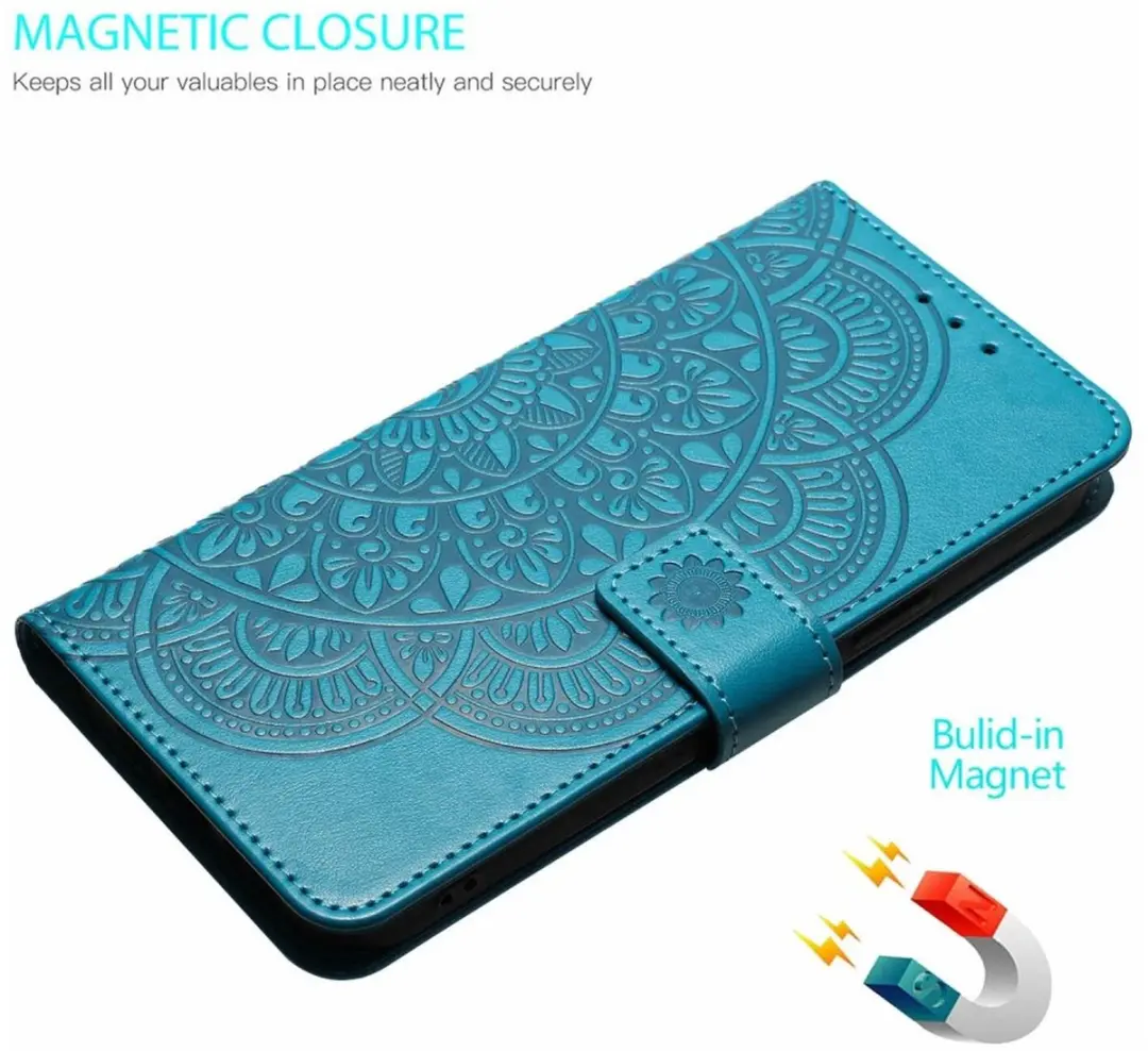 Selected Mandala Book Case Xiaomi Redmi A5 4G - Hoesje Blauw - afbeelding 6 van 6