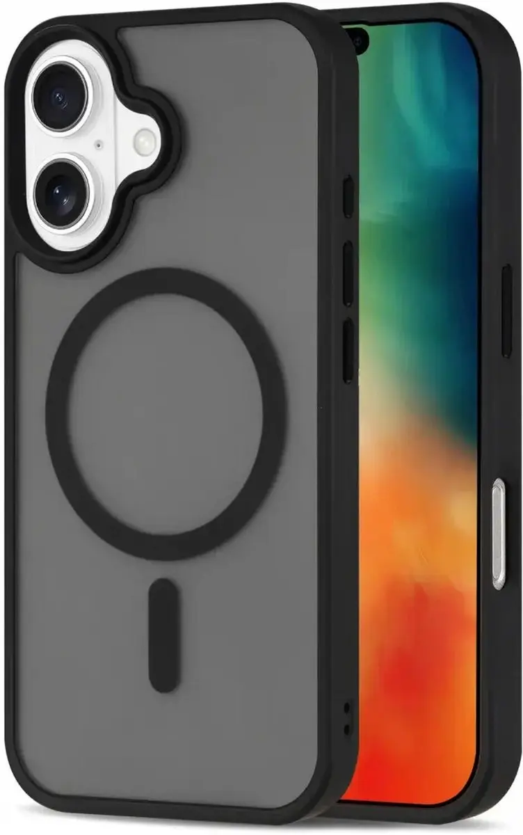 Selected iPhone 16 Plus MagSafe Hoesje - Mat Zwart