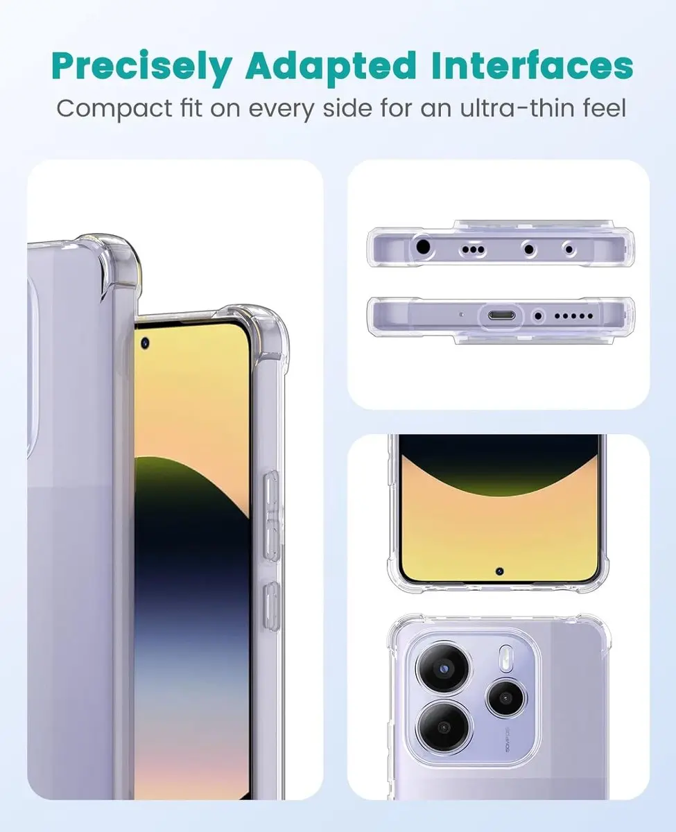 Selected Transparant Hoesje Xiaomi Redmi Note 14 5G - Schokbestendig - afbeelding 6 van 6