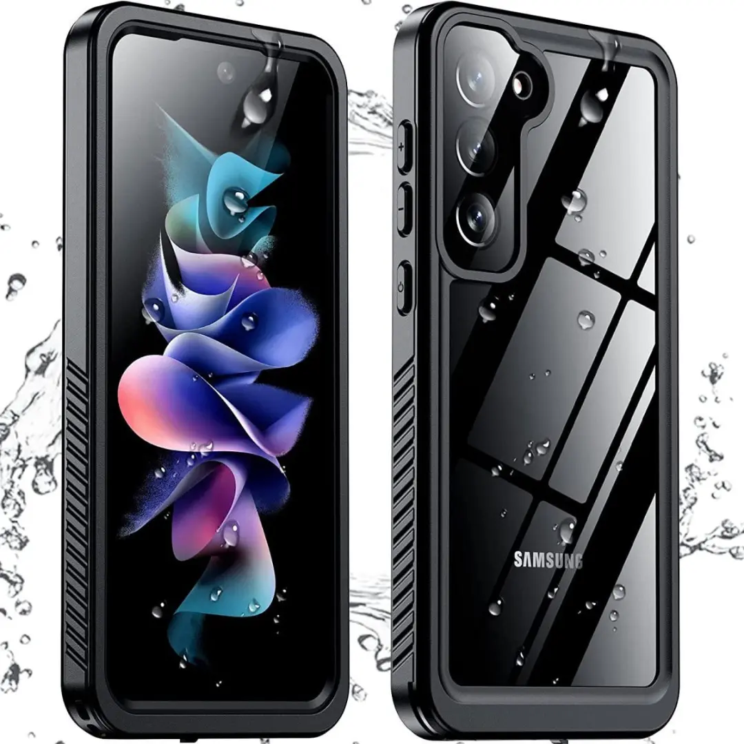 Selected SBG Outdoor Case Waterdicht voor Samsung Galaxy S23 - IP68 - Zwart/Transparant