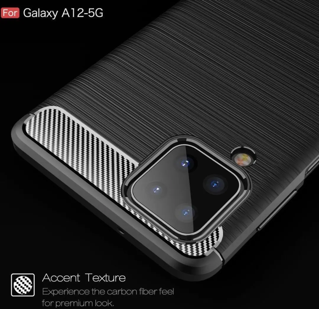 Selected TPU Hoesje Samsung Galaxy A12 - Zwart