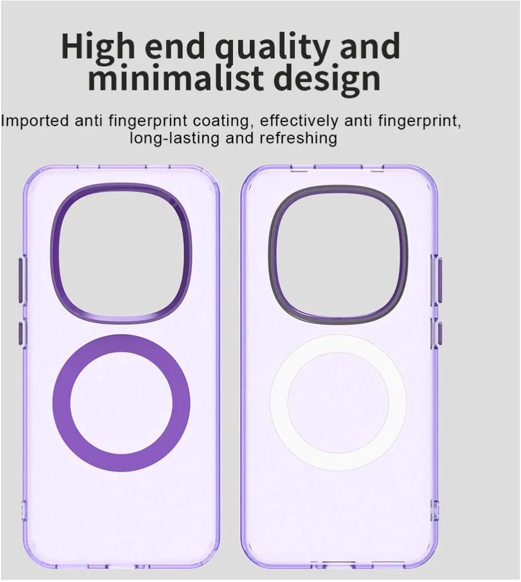 Selected MagSafe Backcover Xiaomi Redmi Note 15 Pro 5G - Paars & Transparant - afbeelding 6 van 6