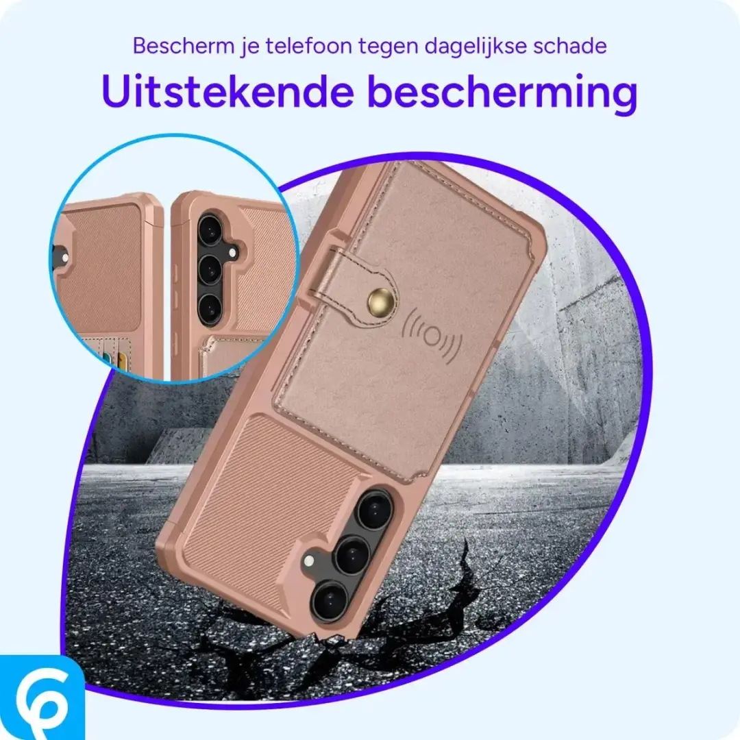 Selected Portemonnee Hoesje Samsung Galaxy S25 - Roze