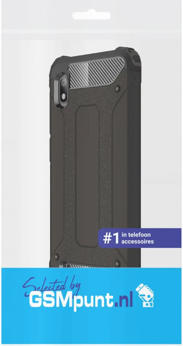 Selected by GSMpunt Samsung Galaxy A10 Hybride Hoesje - Schokbestendig - Zwart
