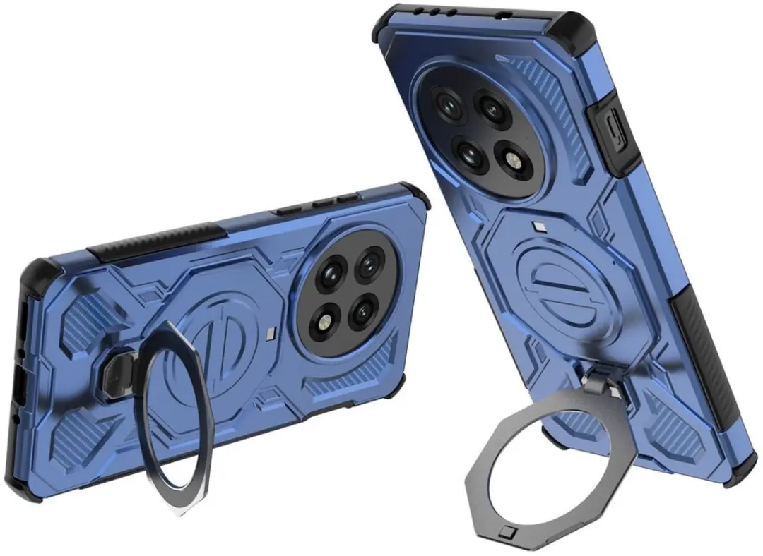 Selected OnePlus 13 Hoesje MagSafe Blauw - 360° Draaibare Stand