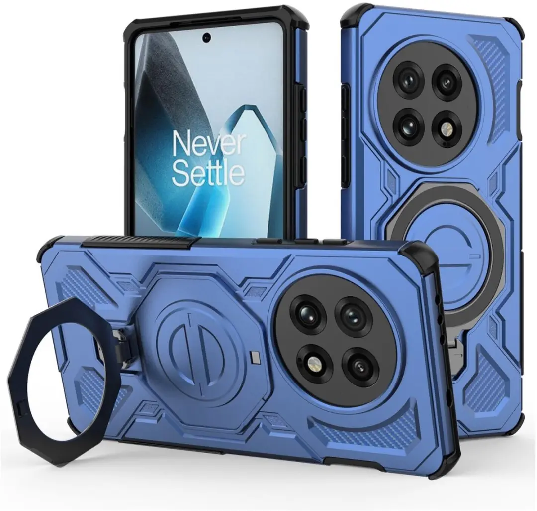 Selected OnePlus 13 Hoesje MagSafe Blauw - 360° Draaibare Stand