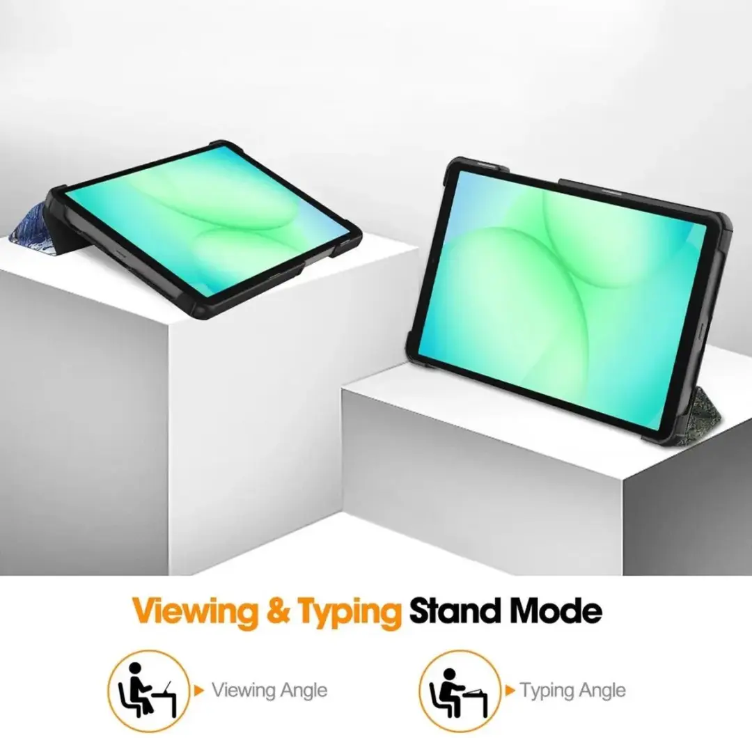 Selected by GSMpunt Tablet Hoes Lenovo Tab One 10-11 Inch - Tri-fold - Sterrennacht