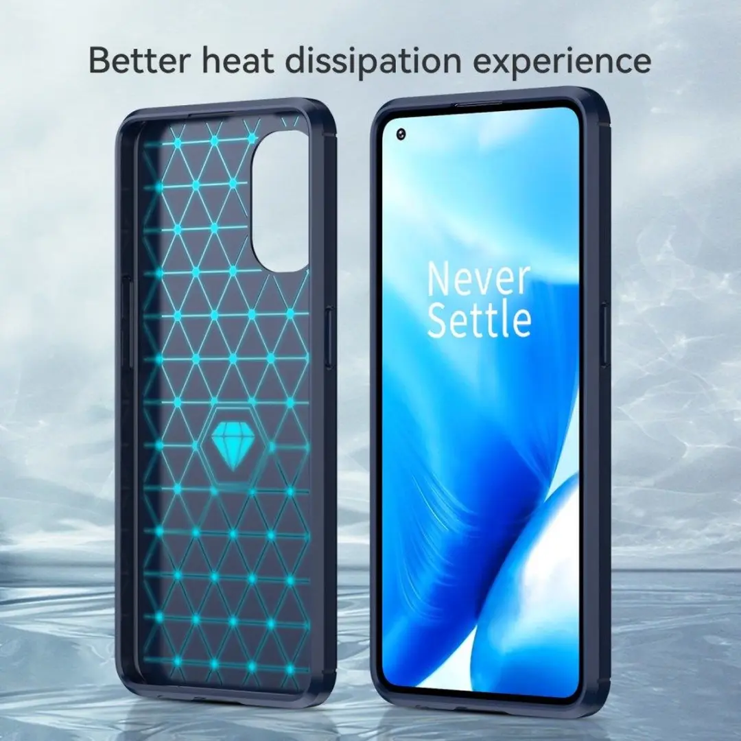 Oppo Reno 8 Lite Hoesje Geborsteld TPU - Blauw