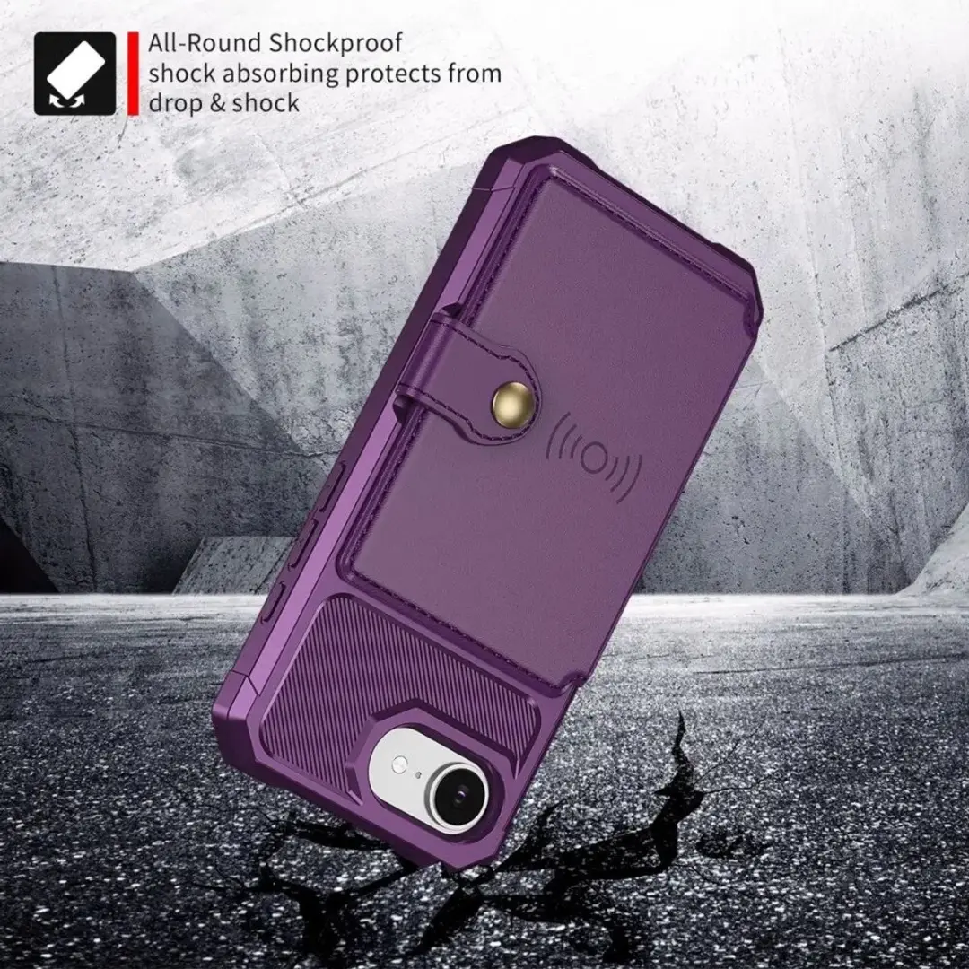 Selected Portemonnee Hoesje iPhone 16/17 - Paars